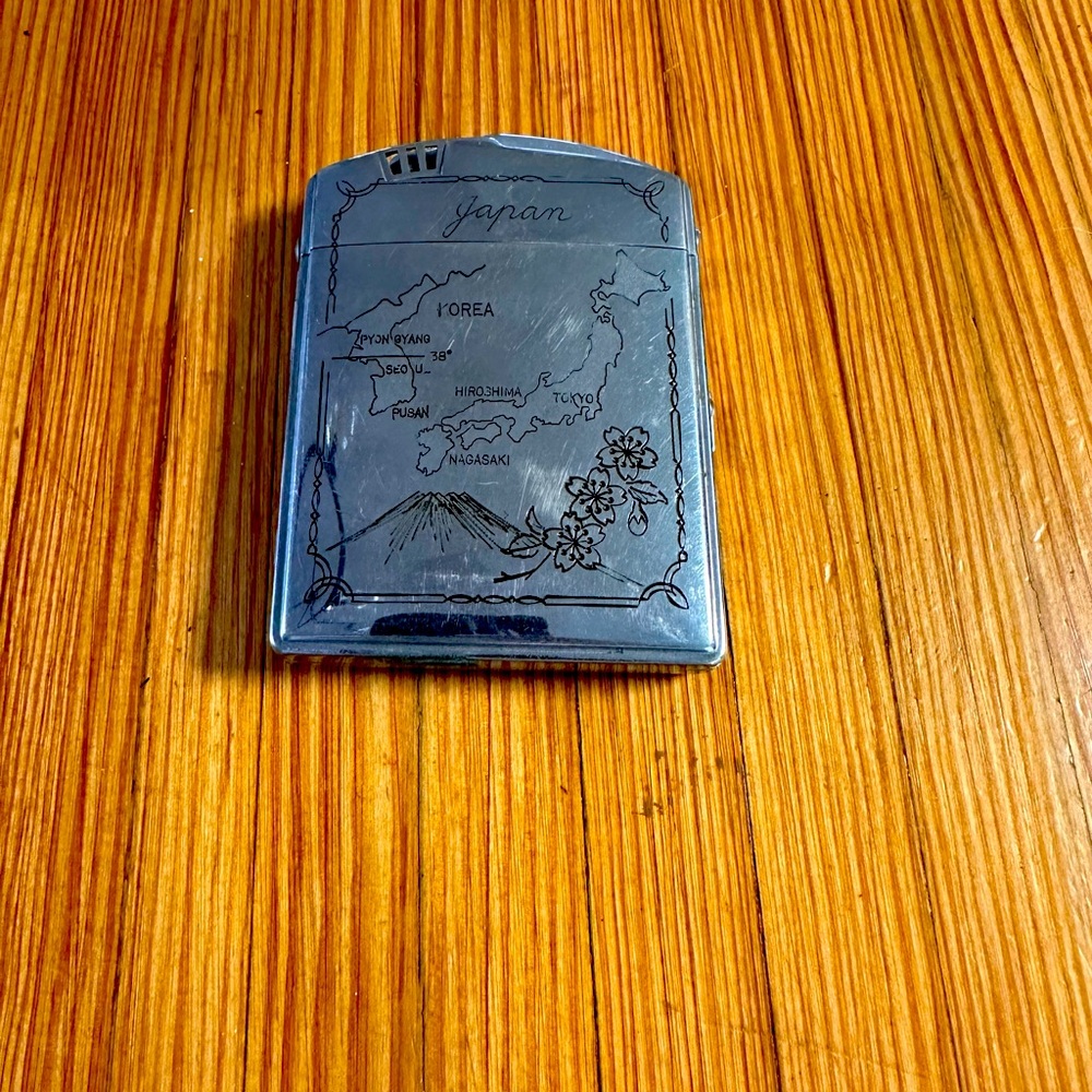 Vintage cigarette holder with lighter